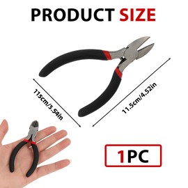 Wire Cutters for Jewelry Making, Flush Cutters Side Cutting Pliers for Crafts, Floral Wire, Guitar Strings, Soft Wire,Precision Small Wire with Non-Slip Handle and Sharp Blades