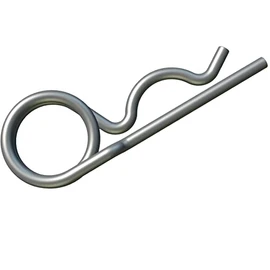6.3mm Cotter Pins R Clips (Pack of 5) Large Double Winded Spring Clip Pin for Holding the Bolts, Clevis in Place - Zinc Plated Heavy Duty Certified Standart DIN 11024