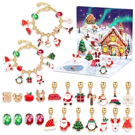 Jewellery Advent Calendar 2024 Charm Advent Calendar 2024 Women Jewellery Jewellery Advent Calendar Suitable for Christmas Gifts for Women and Teenagers