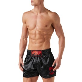 Venum, Classic Muay Thai Shorts, Men's, L, Black/Red