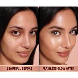 Charlotte Tilbury Hollywood Flawless Filter - Multi‑Use Makeup Primer, Complexion Booster & Illuminating Liquid Highlighter with Sheer Coverage - Smooths & Blurs Skin - 4.5 Medium