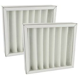 vhbw 2 x Air Filter G4 Compatible with Pluggit Avent D160 Fan, Bathroom Fan, Ventilation Device - White