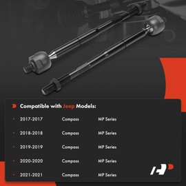 A-Premium 2 x Front Inner Tie Rod Ends, Compatible with Jeep MP Series Compass 2017 2018 2019 2020 2021