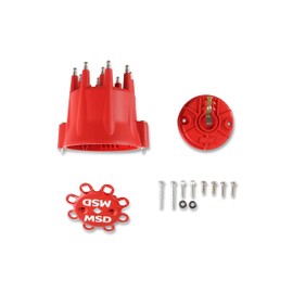 MSD 84335 HEI Distributor Cap and Rotor Kit Red