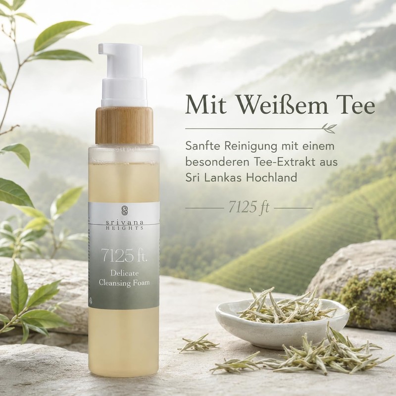 Srivana Heights 7125ft Facial Cleanser with White Tea 150ml