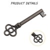 Hollow Barrel Antique Skeleton Keys KY-3 & KY-2AB Bronze for