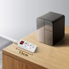 Aigostar Steckdosenleiste 2-fach mit Schalter Tischsteckdose Kindersicherung 3g1.0m㎡ 1.5 m
