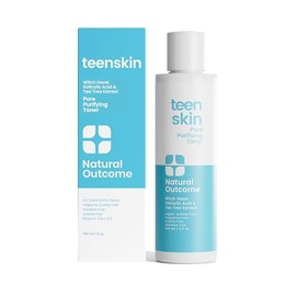 Acne Clarifying Face Toner for Teens by Natural Outcome Skin Care - Salicylic Acid Facial Astringent to Clear Acne & Purify Pores - Fragrance Free, Alcohol Free 6.7 oz