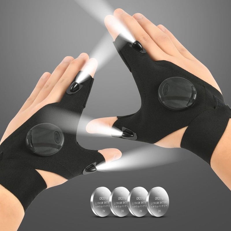 AMFUN 1 Pair of 2 LED Gloves