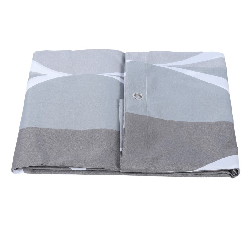 Waterproof Fabric Shower Curtain Liner Rust Resistant Grommets Machine Washable