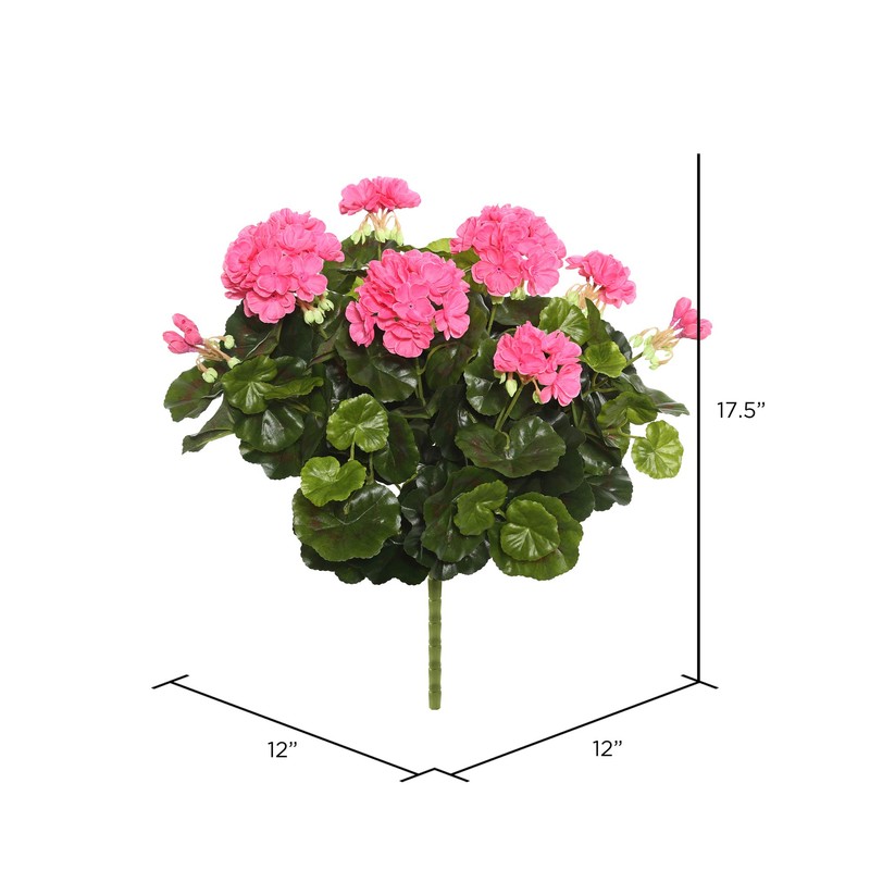 Vickerman FL170403 Floral Geranium Bush