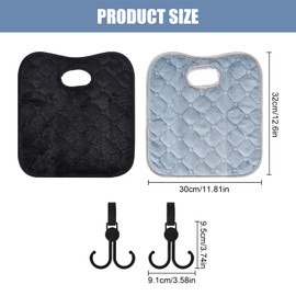 2 PCS Baby Car Seat Protector for Potty Training - Waterproof & Absorbent Seat Cover with 2 Hooks - Universal Child Car Seats Protector Mat for Toddlers - Anti-Leakage & Anti-Slip