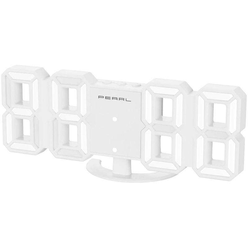 Lunartec Digital Wall Clock: Compact USB LED Table & Wall