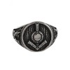 TURTLEDOVE Viking Shield Rune Ring - Stainless Steel Tiwaz Wolf