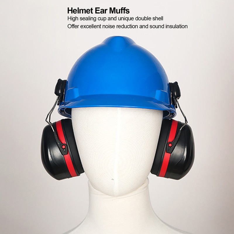 Hard Hat Ear Muffs Noise Reduction Sound Insulation Hearing Protection