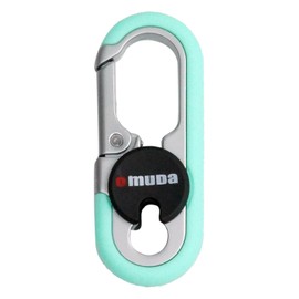 Prendre PR-OM3746 Carabiner, Double Ring, Locking Function, Key Ring, Hook, Fashion Design, Men's, Men's, Keys, Keys, Stylish, Accessories, Metal, green (mint green)