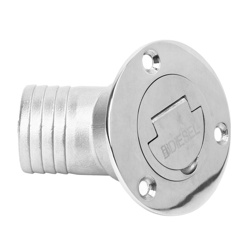 Boat Deck Filler 45° 316 Stainless Steel 38mm Flip Fill