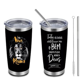 Christian Tumbler Christian Gifts For Men Dad Husband Christian Faith Jesus God Bible Verse Religious Gifts Stainless Steel Tumbler 20oz Inspirational Gifts for Women (Ele Vive Tumbler)