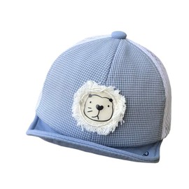 Newborn Baby Soft Brim Sun Hat Cute Lion Infant Cotton Baseball Cap Summer Travel Anti UV Sun Hat Snapback Peaked Adjustable Hat for Baby 3-12 Months