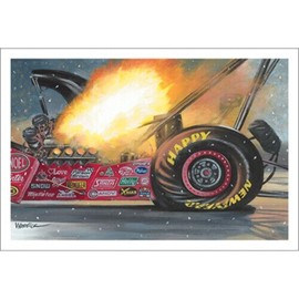 PAUL OXMAN DRAG RACING CHRISTMAS CARDS #X11145 TOP FUEL DRAGSTER (10 PACK) W/ENVELOPES