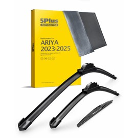 5 PLUS® Wiper Blades Replacement for 2023-2024 Nissan Ariya Windshield Wipers 26"/18"/16"(Set of 3) U/J HOOK-Original Factory Quality,Pair it With a 11.8"*15.8" Suede Coral Fleece Double-Sided Towel