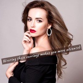 Large Bamboo Hoop Earrings Hip Hop Woman Bamboo Hoop Earrings Oversized Metal Hoop for Daily Wear 80s/ 90s Rapper Accessories (Silver,3.5 Inch)