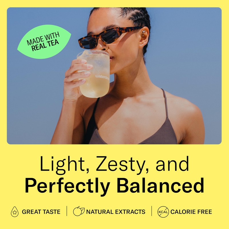 waterdrop® Microdrink ice Tea Set LEMON - 36 Drops Cubes,