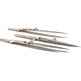 FindingKing Locking Tweezers Diamond Gemologist Jewelers Watch Tool