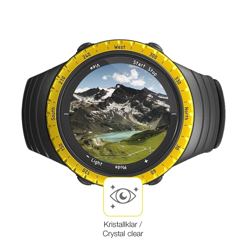 dipos FLEX 2x Protective Film Clear Suitable for Suunto Core