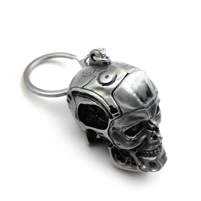 HTTMT KC-004-BT 1 pc Creative Motorcycle Bicycle Skull Key Chain
