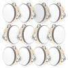 Lukmaa 12 Pcs 4 Inch Wedding Tambourine Drum for Adults