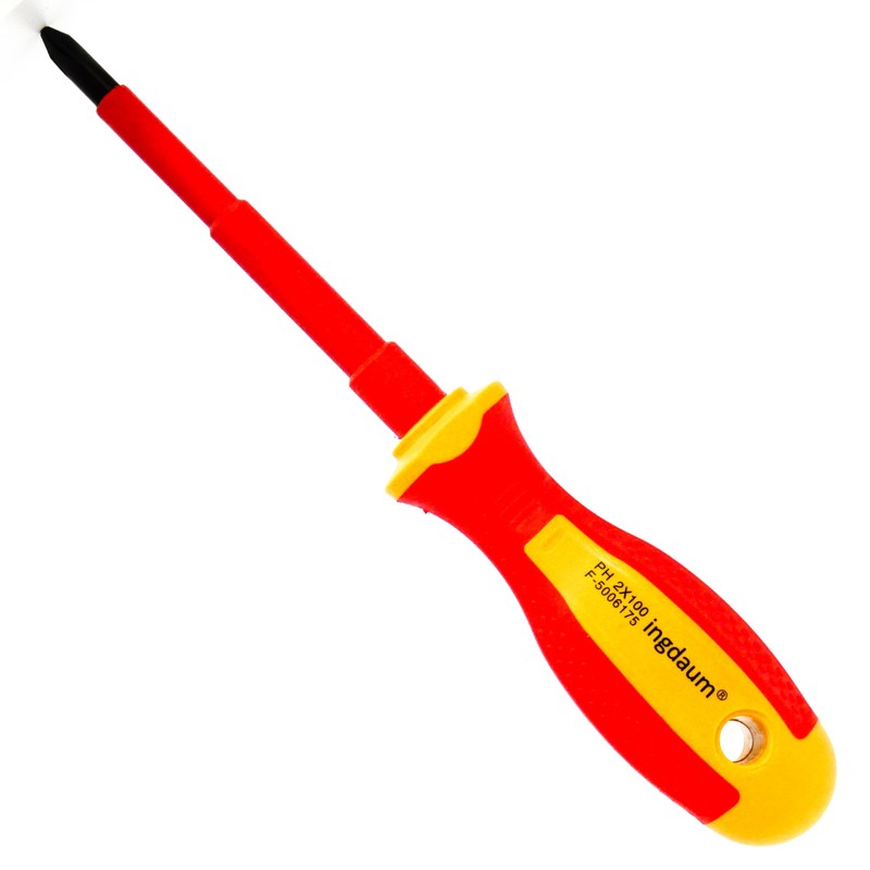 INGDAUM® VDE Phillips Screwdriver Insulated Against 1000 V for Professional