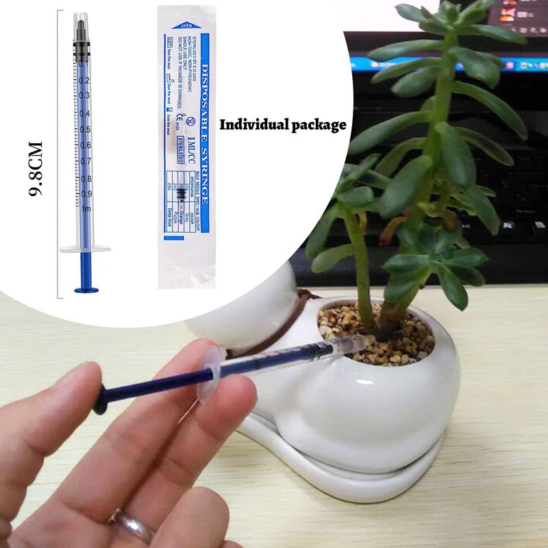 Symphonyw 1ml Disposable Syringes, 30 Pcs Pack Polypropylene Plastic, Sterile,