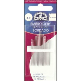 DMC 1765-3/9 Embroidery Hand Needles, 15-Pack, Size 3/9