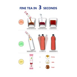 LeCharm Tea to Go Lotus Leaf Cleanse Herbal Tea (Naturally Caffeine-Free), Natural Tea Crystal Powder, Instant Tea, Ready Brew, Iced or Hot Tea in 3 Seconds - 30 count (Single Pack)