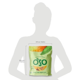 Oso Snacks Organic Mango | No Sugar Added | No Preservatives | 100% Fruit | No GMO | Simply Fruit. Simply Delicious.