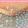 HASTHIP® Mini pegatinas de flores para decoración uñas (30 hojas)