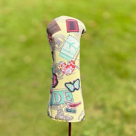 Golf Printing Head Cover Golf Club Headcovers Set Fits Driver Fairway Wood Hybrid Utility Putter Iron Wedge Headcover.