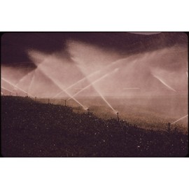 History Galore 24"x36" Gallery Poster, IRRIGATION ON EXPERIMENTAL FARM OPERATED BY EPA'S LAS VEGAS NATIONAL RESEARCH CENTER NARA 548953