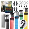Bungee Cords Set 28pcs Heavy Duty Outdoor Roll Bungie Cord
