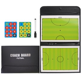 RoseFlower Football Tactics Board Football Trainer Folder Football Tactics Folder Football with Marker Pen Tactical Board Football Magnetic Board Soccer Coach Board for Training Game Analysis