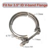 Elifecenter 3.5 Inch Exhaust V band Clamp 3-1/2" Stainless Steel
