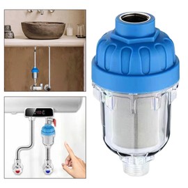 MagiDeal Shower Water Filter Easy to Install Water Heat Pre-Filter for Household Tap Hotel Restroom RV Replacements