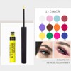 12 Colours Matte Liquid Eyeliner Set, Colourful Waterproof Smudge-Proof, Durable
