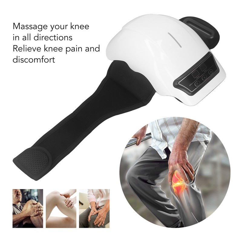 Cordless Knee Massager Infrared Heat Vibration LED Touch Screen Relief