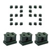 SPT-1 Female Vampire Plug 25Pcs, Gilbert Plug Green, Fits SPT-1