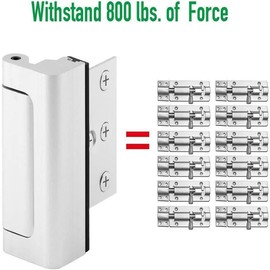 Enhance Home Security and Privacy with Our White Door Locks. Prevent Unauthorized Entry, Safeguard Children, and Provide Added Protection for Women Living Alone. (Black,2 Pack)