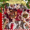 STIFFENERS 20pcs Christmas Napkin Ring,Christmas Dinner Table Decorations,Multipurpose Napkin Rings