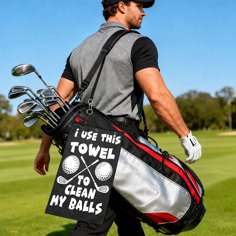 Lihome Golf Accessories for Men, Funny Golf Towel for Golf