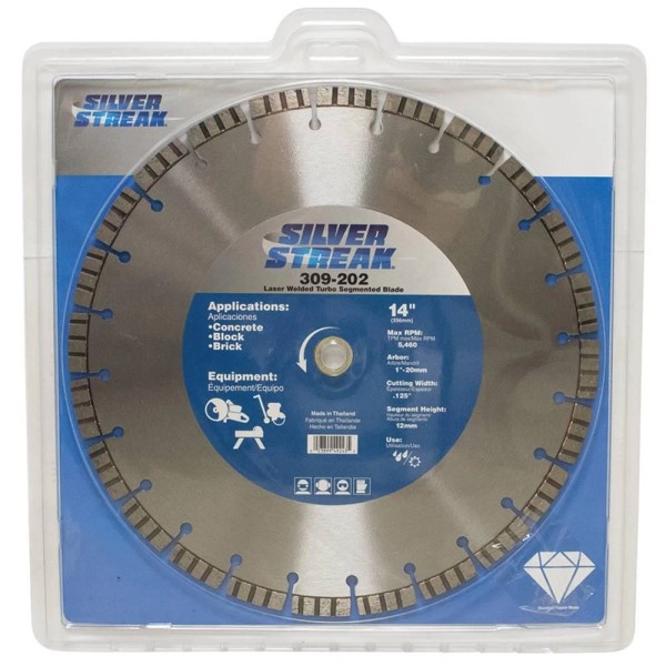 Rareelectrical New 14in Diameter 0.125in Cutting Width Turbo Segmented Blade
